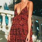 Tobi Tommy Red Ruffle Leopard Dress Photo 0