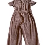 Wishlist Brown Corduroy Button-Down Jumpsuit Short Sleeve Size Medium Women's Photo 7