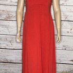 Halara NWT Size XL Red U-Neck Sleeveless Split Flowy Maxi Casual Tank Dress Photo 0
