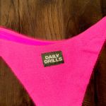 NWOT Daily Drills Wavy Bikini Bottoms Size Small Hot Pink Photo 2
