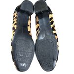 Ellen Tracy  Strata Leopard Print‎ Cow Hair Buckle Pumps Black Brown Size 6.5M Photo 6
