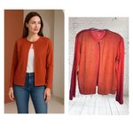 Neiman Marcus Majestic Paris Jacket S Linen Sleeves Back + Suede Front Xsmall 2 Photo 1