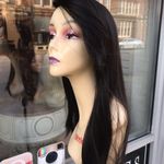 New sidePart wig human hair Blende 2020 Wig Black Photo 4