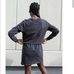 Thakoon Open Back Gray Sweatshirt Dress round neck long sleeeves,size medium Photo 2