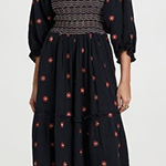 Free People  Dahlia Embroidered Maxi Dress Photo 0