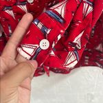 Liz Claiborne Red Sailboat Print Women's Top Photo 4