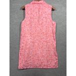 Sigrid Olsen Sigrid Olsen Womens Dress S Sleeveless Button Front Pink Coral Print Linen Photo 4