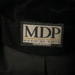 Vintage MDP Mario De Pinto Black Wool Velvet Dress Coat Size XL Photo 7