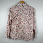 Roller Rabbit 100% Cotton Button Down Long Sleeve Floral Shirt Womens Size Small Photo 1