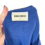 Bobo Choses Nautical Anchor Bi Color Striped Colorblock Knitted Sweater Dress Blue Photo 7