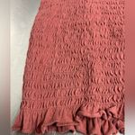 American Eagle  Red Ruched Cropped Tank Top - Size Medium - VGUC Photo 3