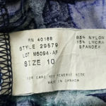 Kona Sol  Blue Floral Bikini Bottoms Swimwear Swimsuit Size 10 Photo 2