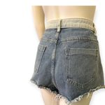 SheIn Two Tone Denim Jean Hem Shorts  Photo 4