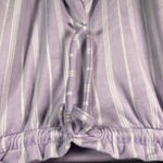 Berkley Jensen Purple Lounge Pajama Set Size L Soft Fleece Stripe‎ Bottoms Size L Photo 6