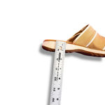 Clarks  Canvas Tan And White Hook And Loop Stripe Slide Women's Size 9M Slip On Photo 7