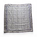 Coach Signature Silk Scarf Lavender Mist Gray 35” Square Photo 3