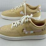 Nike  Court Vision Low Sneakers Sesame Tan Camo Swoosh Women’s Size 10 EUR 42 Photo 3