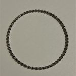 Women’s vintage dainty double‎ wire twisted silver bangle bracelet one size Photo 3