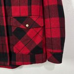Pendleton  Alta Plaid Hooded Wool Blend Coat Womens Small‎ Petite Zip Snap Pocket Photo 8