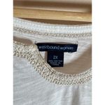 Westbound NEW  Women Plus Top Size 100% Cotton Slub Knit Boxy Cottage Boho 2X Photo 4