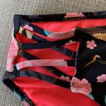 High waist bikini bottoms with oriental print Black Size M Photo 2