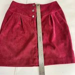 Rebecca Minkoff Burgundy Skirt ‎ Corduroy Mini Skirt Size 8 Fall Frolic Après-Ski Photo 10