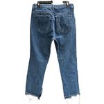 Show Me Your Mumu Brooklyn High Rise Distressed Jeans AnkleSplit Raw Hem Size 29 Photo 3
