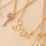 Elegant Rose Necklace Set with Ins Lock Photo 2
