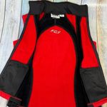 Obermeyer  Vest Black Red Ski Womens Small Sleeveless Jacket Zip Up Front Photo 1