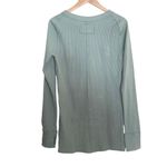 We The Free Thermal Crewneck Thumbhole Top Shirt Jersey Sage Green Size Small NW Photo 2