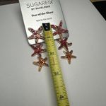 BaubleBar Sugarfix By  Starfish Pink Orange Gold Tone Dangle Pierced Earrings Photo 5