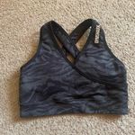 Gymshark NWOT Adapt Animal Seamless Sports Bra, Urban Gray / Black Zebra, Size S Photo 9