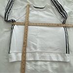 Athleta  24/7 White Black‎ Stripe Pullover Sweatshirt Size Small Photo 4