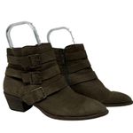 Sole Society Nelmaeya Leather Almond Toe Ankle Boots Brown Size 10 Photo 8