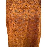 Maeve Anthropologie Women's Velvet Laser Cut Mini Dress Brown Size 2 Formal Photo 4