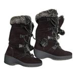 Sporto  Meagan Women's Brown Suede Leather Wedge Winter Boots Size 7W Photo 1