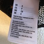 American Eagle NWT  Floral Lace Crop Top Black Size Small Photo 4