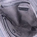 Black leather Fringe Shoulder Bag Photo 3