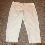 Eileen Fisher  XL White Cropped Pants Womens Casual‎ Everyday Photo 0
