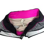 Lululemon Speed Shorts Static White Black/Black/Raspberry Glo Light Size 8 RARE Photo 5