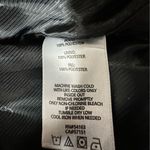 Calvin Klein Water Repellent Puffy Gray Vest Size S/M Faux Knit Design Zip Hood Silver Photo 7