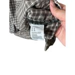 American Eagle  Cropped Hooded Flannel Shirt Plaid Size XL Photo 5