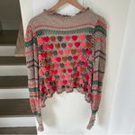 Free People  Heart Eyes Cardi Cardigan Sweater in Moonlight Hearts Combo Photo 4