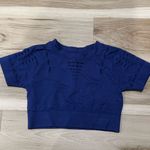 Ivy Park  Blue Athletic Crop T Shirt Top Women’s Small/Medium Photo 1