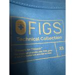 FIGS  Women's Blue Short Sleeve V Neck Pocket Medical Scrub T Shirt Top Size XS Photo 2