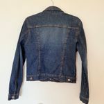 Forever 21 Twentyone  Y2K Slim Fit Blue Denim Jean Jacket Dark Wash Aesthetic L Photo 2
