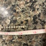 Elegant Vintage Rhinestone Silvertone Choker Shepherds Hook Clasp Glam Silver Photo 4