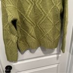 Caslon  Green Chunky Knit Turtleneck Pullover Sweater size S Photo 4
