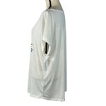 Style & Co 1X-Large Top Graphic Dolman Sleeve V-Neck Semi-Sheer White "Buoy Bye" Photo 5