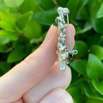 Small Silver Rhinestone Christmas Tree Brooch/Pin Photo 4